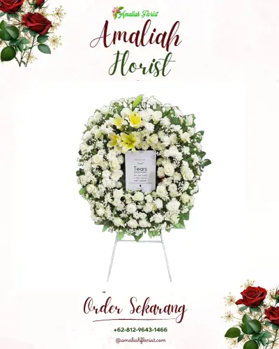 Krans Bunga Duka Cita di Ngadiharjo